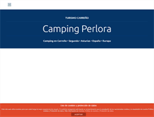 Tablet Screenshot of campingperlora.com